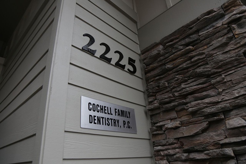 Cochell Family Dentistry front entryway